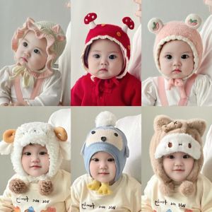 Mũ Len Bảo Vệ Tai Cho Bé Trai Và Bé Gái Mùa Thu Đông Dễ Thương Đa Năng Ấm Áp Trẻ Em Mũ Bảo Vệ Tai Mũ Trẻ Em Mũ Trẻ Em