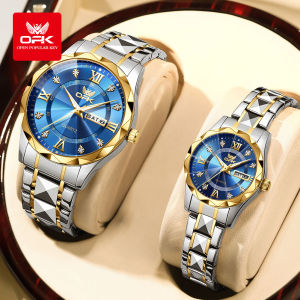 OPK Watch For Men And Women Waterproof Original Branded Buy 1 Take 1 2024 New Style Casual Luminous Stainless Steel Quartz Watches