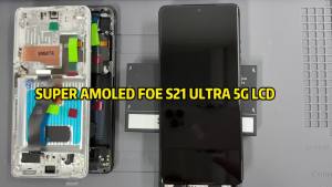 6.8 AMOLED Digital Touch Screen Display for Samsung S21 Ultra 5G G998F G998B with Frame LCD Replacement Part