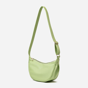 Autumn Winter Versatile Soft Leather Dumpling Bag Womens Student Single Shoulder Bag Japanese Style Niche Crossbody Bag Underarm Bag