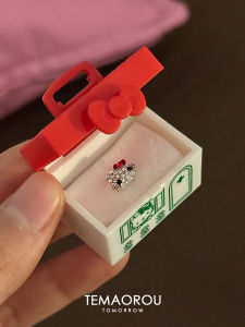 Cute Titanium Steel Full Drill Mini Ear Bone Screw Flashing Ear Studs Piercing Womens Fashion Jewelry Animal Pattern Ear Cuff