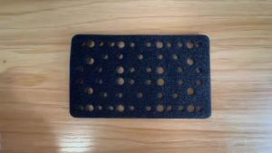 80x130mm Rectangular Sander Protective Pad Hook & Loop Pad for Orbital Sander Multi-Hole Dust-Free for Woodworking & Auto Body