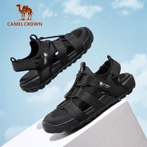 CAMEL CROWN Mens Closed-Toe Outdoor Sandals | Breathable Sport Hiking Sandals Casual Trekking Beach Shoes Lightweight Summer Footwear