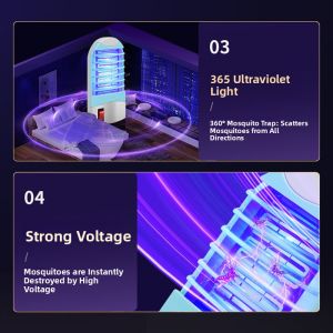 MONLEYTA | Automatic Electric Mosquito Killer Lamp Indoor Home Use Silent Fly Pest Control Device Manlieta Brand H0712180638 Model