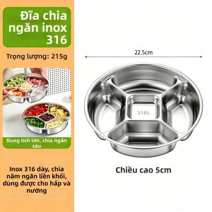 Đĩa Chia Khuôn Inox 316 Đạt Tiêu Chuẩn Thực Phẩm