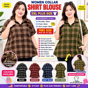 Blouse Shirt Collar 5XL Big Size Good Quality