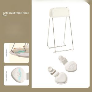 Non-Slip Clamp Kitchen Tool Stainless Steel Heat Resistant Steamed Dish Bowl Plate Clamp Anti-Scalding Clamp Cooking Accessory