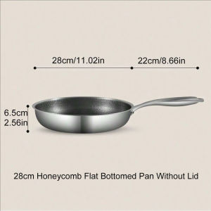 MAIYUQI | Non-Stick Honeycomb Full Screen Stainless Steel Fry Pan