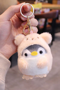 Cute Penguin Bag Charm Plush Keychain Couple Series Soft Cute Creative Gift Bag Pendant Female Style Healing Trendy Toy Decor