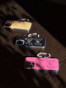 EVENSHOW Luxury Phone Case with Lanyard for Apple iPhone 16 Series 15Promax 14/13 Elegant Protective Cover Shell Ins Style