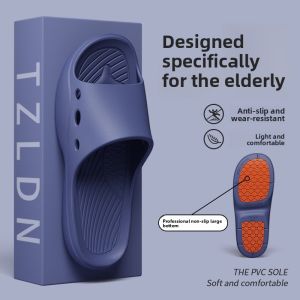 MONLEYTA | Anti-Slip Slippers Mens Indoor Home Bathroom  Summer Simple Style PVC Upper Slippers 