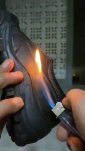 0riginal FEMEZ 03 Sepatu Kerja Pria Slip On Slop Kerja Sekolah Full Hitam KULIT ASELI