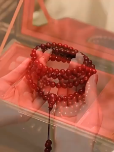 108 Purple Gold Sand Beads Buddhist Mala Bracelet Zen Meditation Prayer Mala for Positive Energy