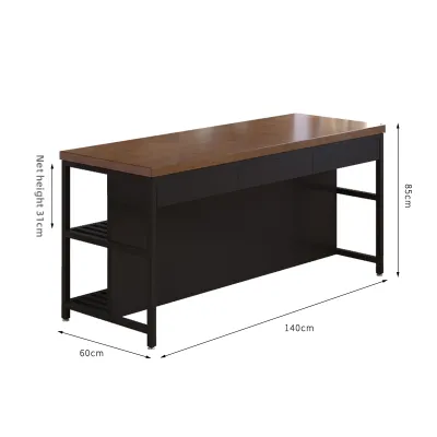 OUJUGEJIAJU | Industrial Style Movable Island Table
