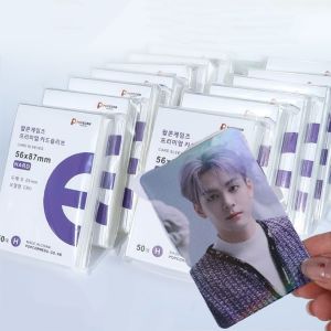 Korea Card Sleeves HD Clear Kpop Idol Card Protective Sleeve Photcards Protector Photo Case Box for Popcorn Card Holder
