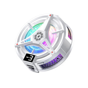 พัดลมระบายความร้อนแม่เหล็กสำหรับเล่นเกมพร้อมไฟ RGB - พัดลมระบายความร้อนแบบเซมิคอนดักเตอร์ ใช้งานร่วมกับ iPhone Magsafe Android และ iPad