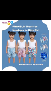 6 Pcs Single Short for Girls Newborn to Toddler Casual Clothing Parnela Soft Cotton Set up to 7 Years Old
