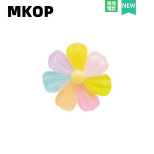 Mkop Hole Shoes Accessories Fancy Shoe Buckle Accessories Color Multi-Petal Flower Shoe Ornament Fit Crocs/Cross
