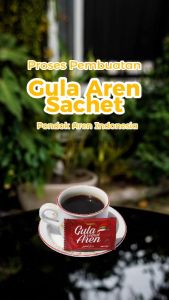 25 Sachet Gula Aren Sachet Stick Bubuk Asli Murni 100% Organik Grade A 6 gr Gula Aren Semut Saset Brown Sugar Asli Murni Palm Sugar 100% Original Bpom Halal MUI