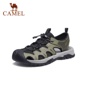 Cameljeans Mens Shoes Summer New Outdoor Casual Sandals Sports Non-slip Baotou Soft Bottom Comfortable Beach Shoes