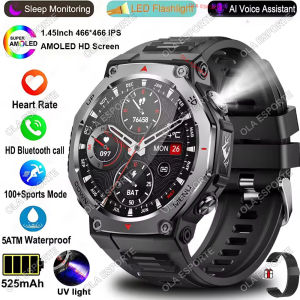 2025 New Built in GPS Outdoor SmartWatch 10ATM Waterproof Swim Compass Altimeter Sport Mode Bluetooth Call Men T-REX3 Smartwatch
