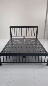 GIƯỜNG SẮT HỘP 4X8 MÀU ĐEN VÀ TRẮNG - FREESHIP