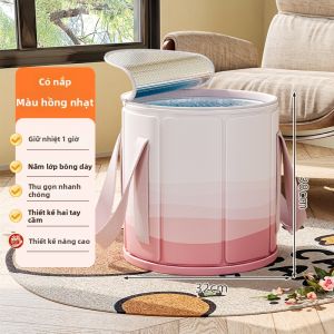 MEIZHUFU | Bồn Ngâm Chân Cao Đến Đùi Có Lớp Cách Nhiệt