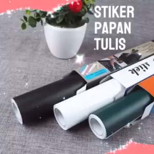 2 Meter Sticker Blackboard Wallpaper Papan Tulis FREE 5 Kapur Warna