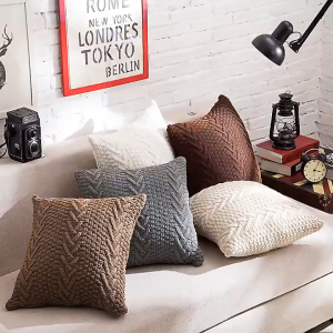 Knitted Cushion Cover 45x45cm Cushion Pillow Cover Sofa Cushion Pillow Throw Cushion with Cover Bedding Pillow CaseCover