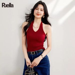 puella | French Vintage Style Neck-Hugging Slim Fitting Versatile Womens Vest
