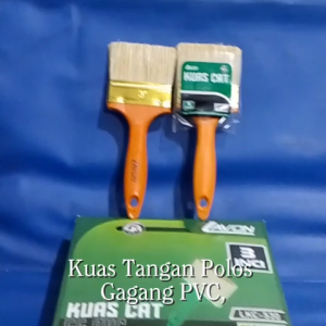 1LUSIN Kuas Tangan Polos Gagang Pvc Koas Cat gagang fiber