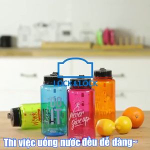 Bình Nước Thể Thao Nhựa Tritan LockLock Dung Tích 1L ABF610