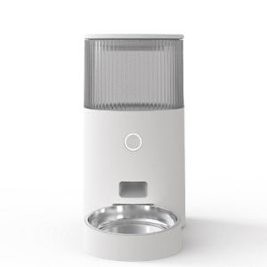 HATELI 2.5L Wireless Pet Feeder Smart Cat and Dog Food Dispenser Automatic APP Control Food Shortage Reminder WIFI Connection Pet Dogs Stainless Steel Bowl