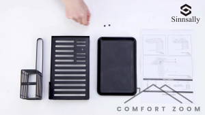 Sink Organizer Rack with Dish Brush Holder & Drain Tray / Kitchen Organization