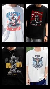 แบร์บุรี : เสื้อยืดไซส์ใหญ่ เสื้อยืดคนอ้วน ไซส์ใหญ่ 5XL อก 60 นิ้ว (Gothic V2)