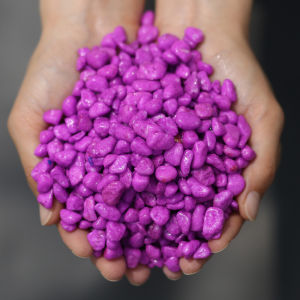 Colorful Small Stones Decorative Landscape Gardening Mulch Stones for Succulent Plants Pink Red Yellow Blue Green Particles