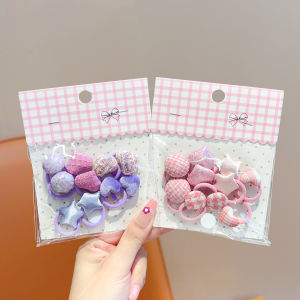 Cute Pink Star and Heart Child Hair Bands
