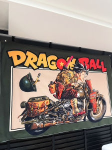 Poster Treo Tường Phòng Ngủ Phong Cách Hoạt Hình Dragon Ball Motorbike Trang Trí Phòng Máy Dệt Trang Trí Nhà Máy Thủ Công Mỹ Nghệ