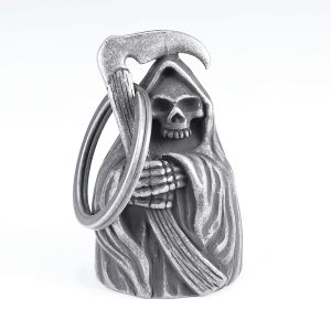 Móc Khóa Xe Máy Phong Cách Punk Rock Dành Cho Nam Với Cánh Thiên Thần Chuông Chữ Cái Phụ Kiện Thời Trang Khi Đi Xe Hợp Kim Kẽm Khóa Hình Chữ O