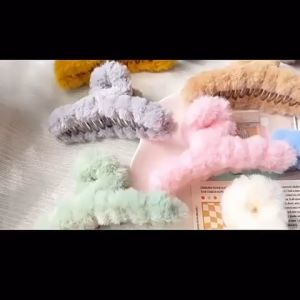 STV Jepit Rambut Bulu Wanita Gaya Korea Aksesoris Rambut Wanita Jedai Rambut Bulu Korea