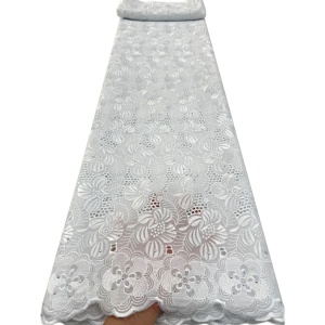 High Quality Swiss Voile Cotton Lace Fabric Nigerian Lace Cloth Luxury Embroidery Material For Women Wedding Party Dress Sewing