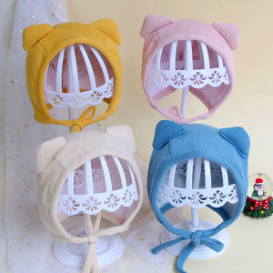 เสริมสร้างสุขภาพเด็ก: หมวกเด็กทารกฤดูใบไม้ร่วงนุ่มหมวกกับหูเด็กหญิงทารกน่ารัก บีนนี้เครื่องป้องกันหูหมวกฤดูหนาวสำหรับเด็กทารกเด็กวัยหัดเดินหมวกสตรี