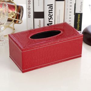 Hộp Đựng Khăn Giấy Da PU