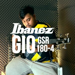 Ibanez GSR180 Gio Series 4 String Electric Bass Brown Sunburst (GSR180-BS / GSR 180) 4 strings bass guitar package set