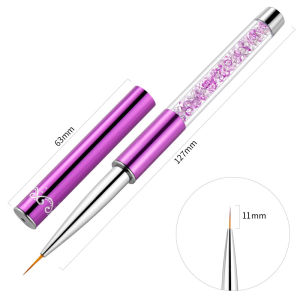FABIYAN Manicure Professional Fluoresent Marker Line Drawing Pen Ultra-Fine Painting Pen Extremely Pen Set Long Thin Manicure Implement Brush