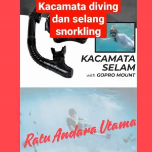 COD TaffSPORT Kacamata Selam Scuba Diving Snorkeling Tempered Glass AS303JF
