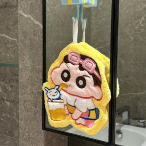 Thickened Super Absorbent Hand Towel Cute Hanging Style Bathroom Children Cartoon High Aesthetic Value Towel Art Home Fabric