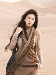 BILLI ZILLY | Retro Cotton Linen Scarf Womens Northwestern Desert Travel Wasteland Thin Shawl Artistic Ethnic Style Sunscreen Shoulder Wrap