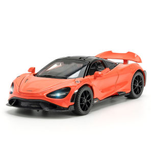 1:32 Scale Mclaren 765LT Alloy Car Model Diecast Car Sound Light Car Lovers Collection Kids Birthday Gift Metal Boys Toys