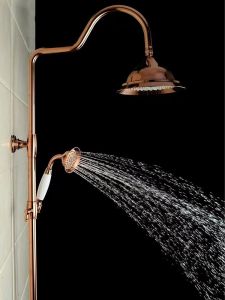 Antique Style Brass Shower Head Gold